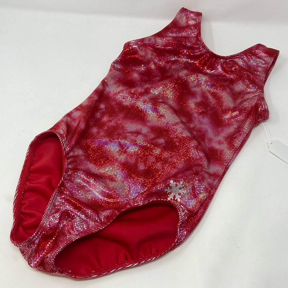 Snowflake Child Large Gymnastics Dance Leotard Swimsuit